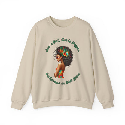 Curls Poppin Crewneck Sweatshirt