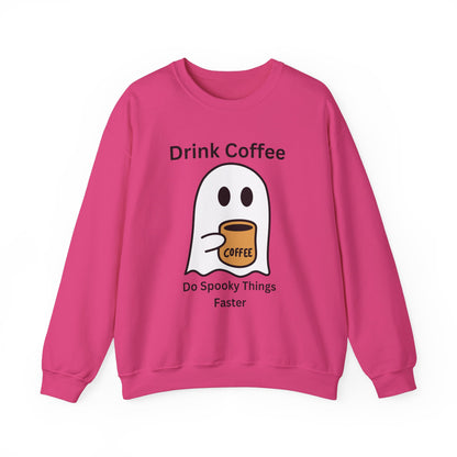 Boo Drink Coffee-Ghost-Sweatshirt