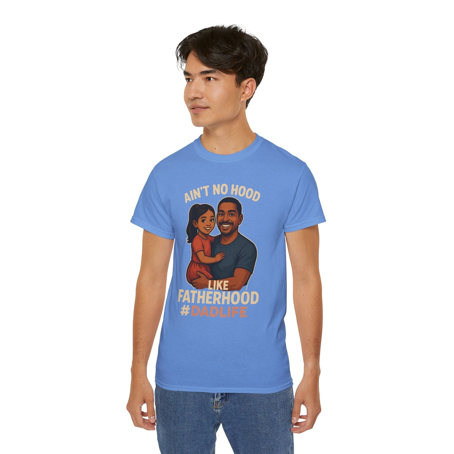 Ain't No Hood-Hispanic-Ultra Cotton Tee - Ain't No Hood Like Fatherhood