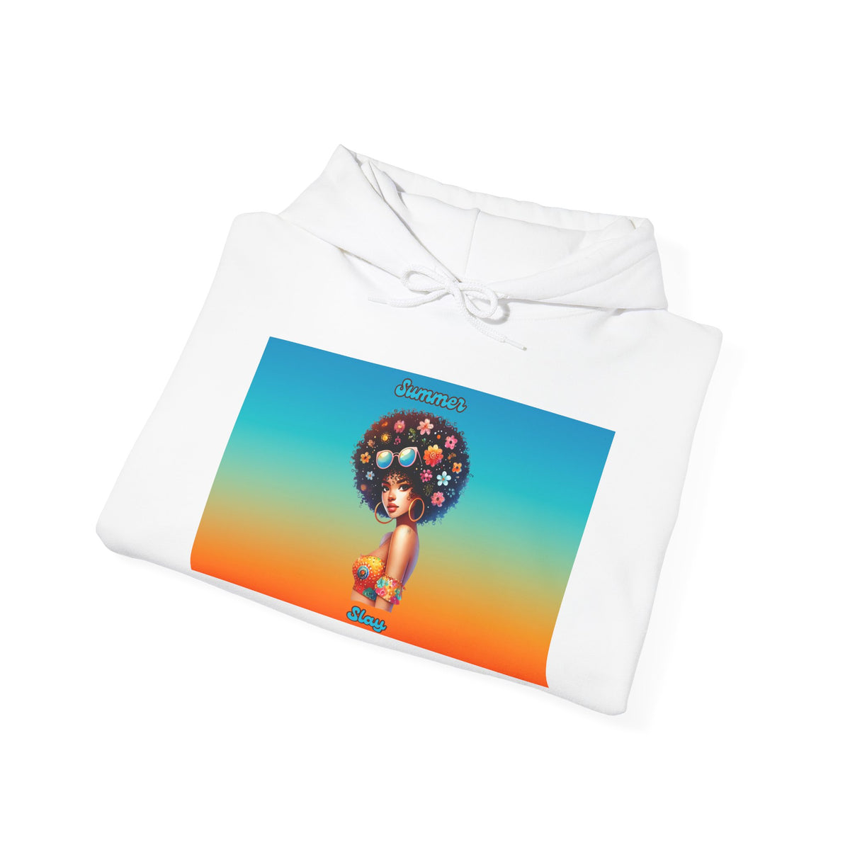 Summer Slay Vibrant Artistic Hoodie
