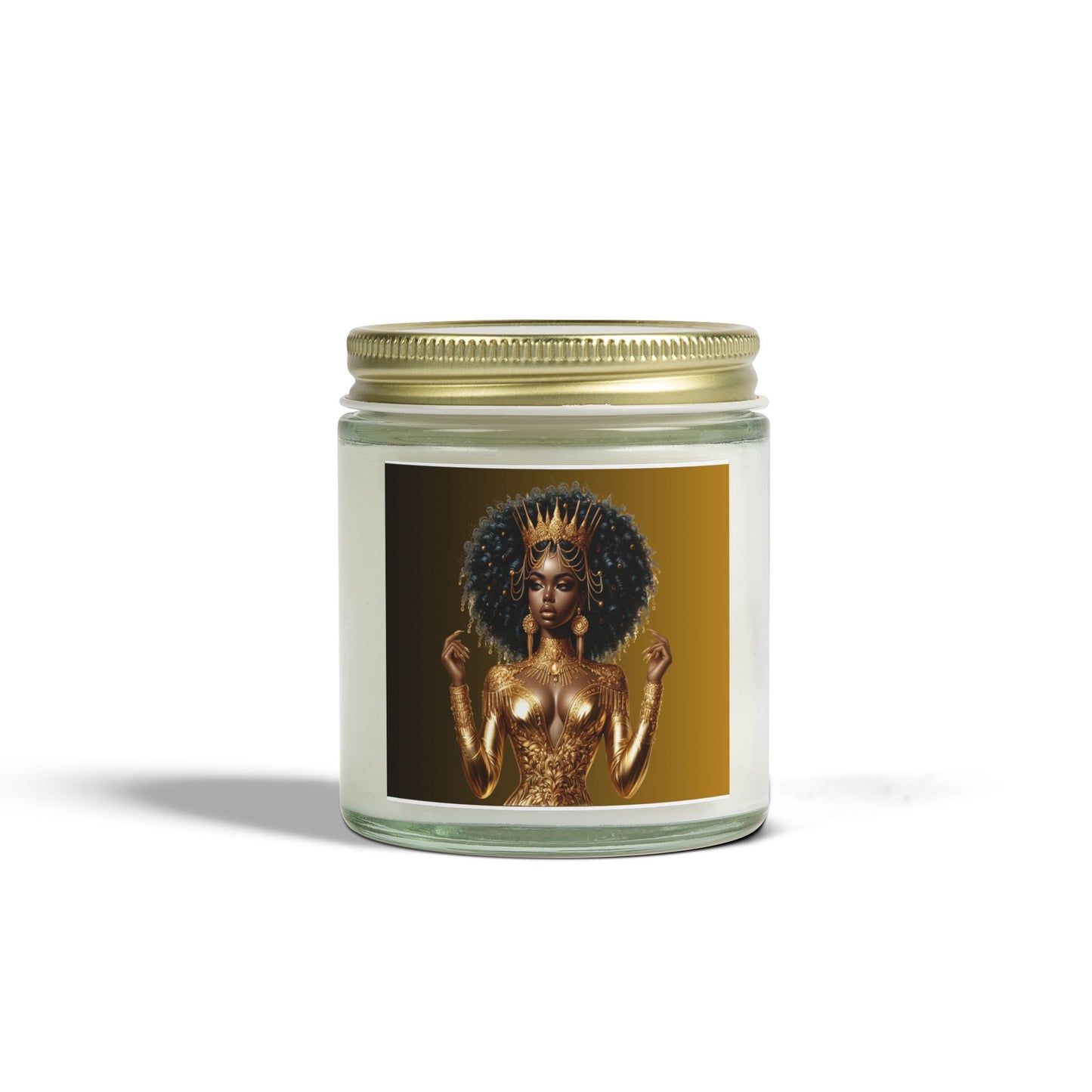 Golden Goddess-Scented Candles, Coconut Apricot Wax (4oz, 9oz)