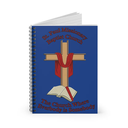St. Paul Missionary Baptist Church Notebook —Dk Blue