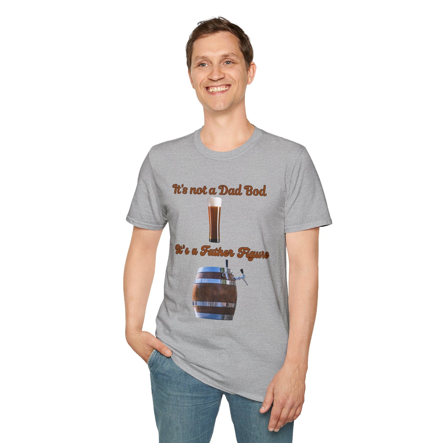 Funny Dad Bod T-Shirt, Father’s Day Gift, Unisex Humor Tee, Perfect for BBQs, Casual Outings, Family Gatherings