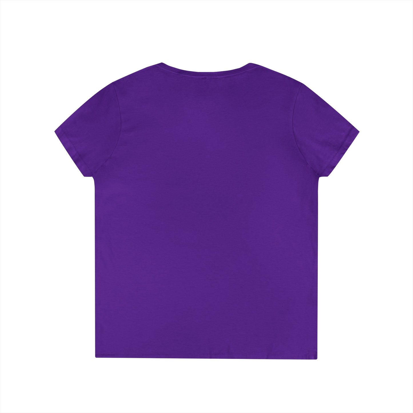 My Gigi Is a Queen V-Neck Tee (Purple)— Granddaughter Gift, Gigi Queen Shirt