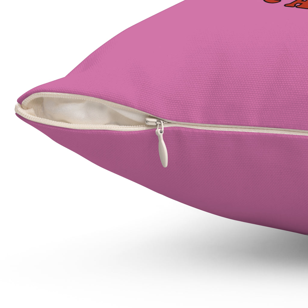 Out Here Lookin Like A Snack 2-Spun Polyester Square Pillow (Lt Pink)