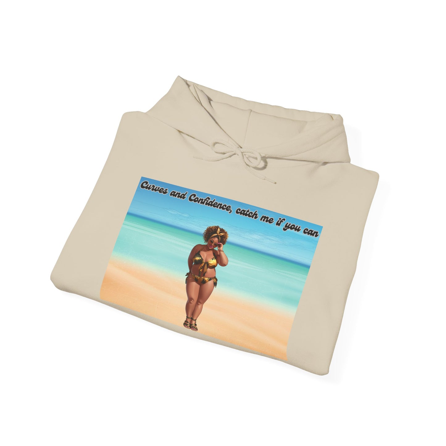 Curves and Confidence, Catch me if you can Unisex Hoodie