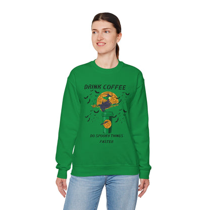 Do Spooky Things Faster-Witch-Sweatshirt