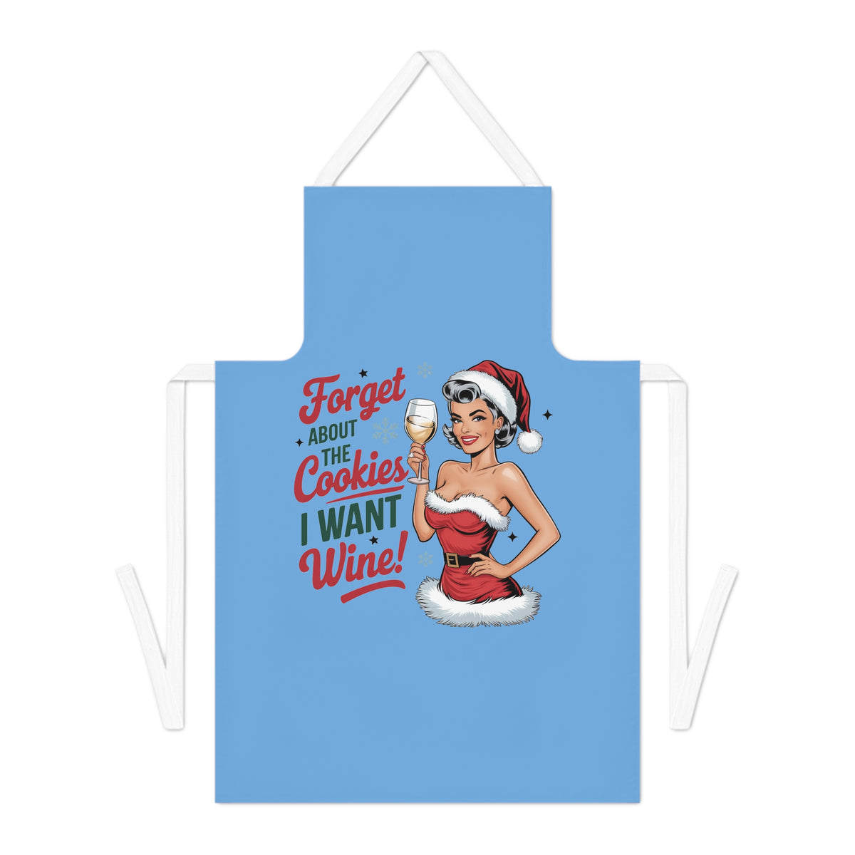Forget About The Cookies-Adult Apron (AOP) (Lt Blue)