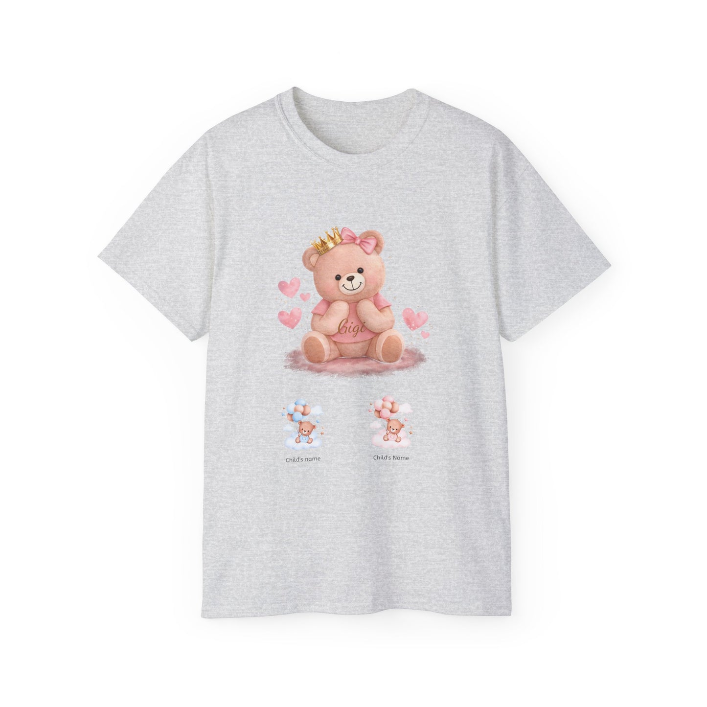 Gigi Teddy Shirt — Heart Bear Graphic Tee