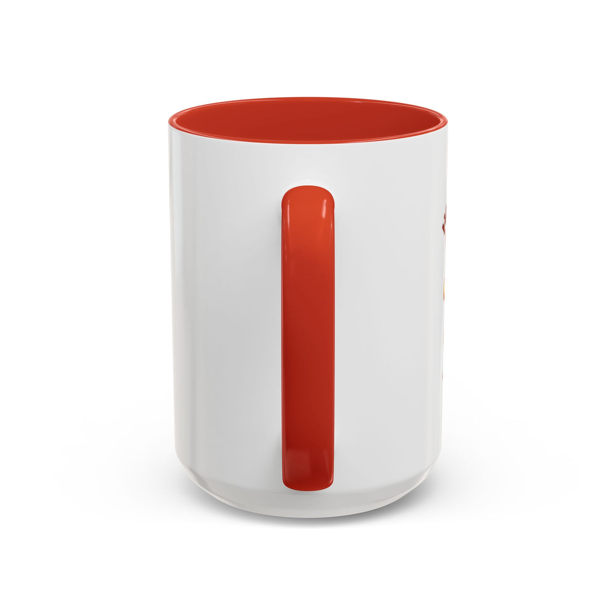 Hottie With A Body 2-Accent Coffee Mug (11, 15oz) (Red)