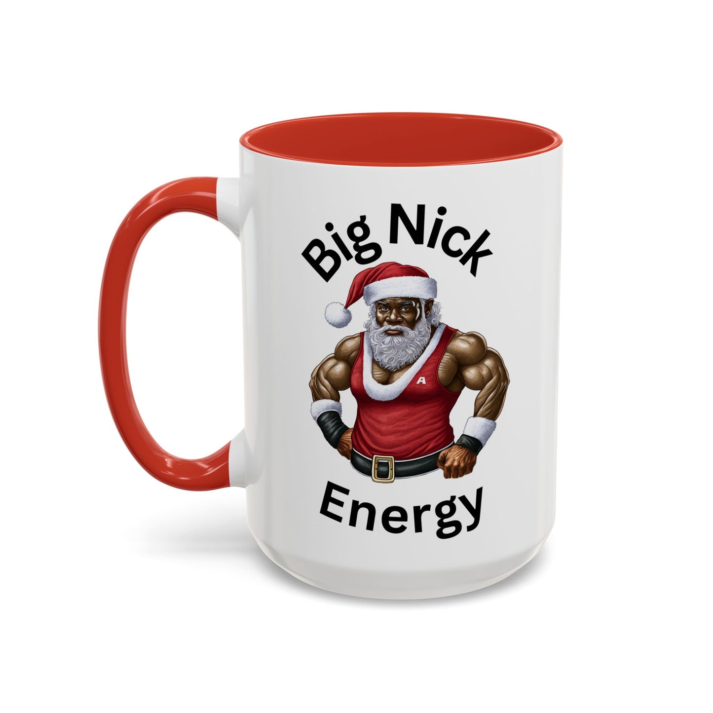 Big Nick Energy-Accent Coffee Mug (11, 15oz) (Black)
