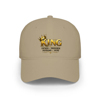 King, Father, Husband, Provider, Hero Crown Baseball Cap