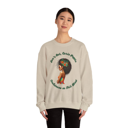 Curls Poppin Crewneck Sweatshirt
