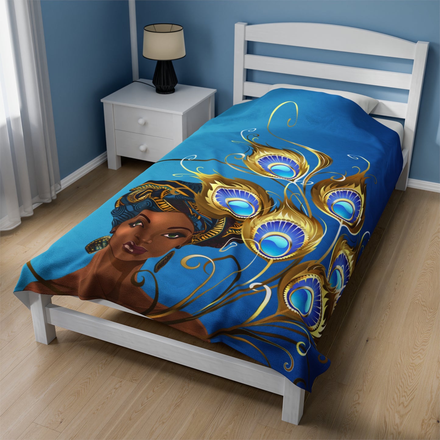 Peacock-Velveteen Plush Blanket