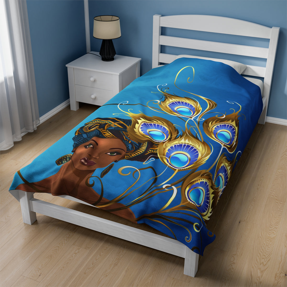 Peacock-Velveteen Plush Blanket