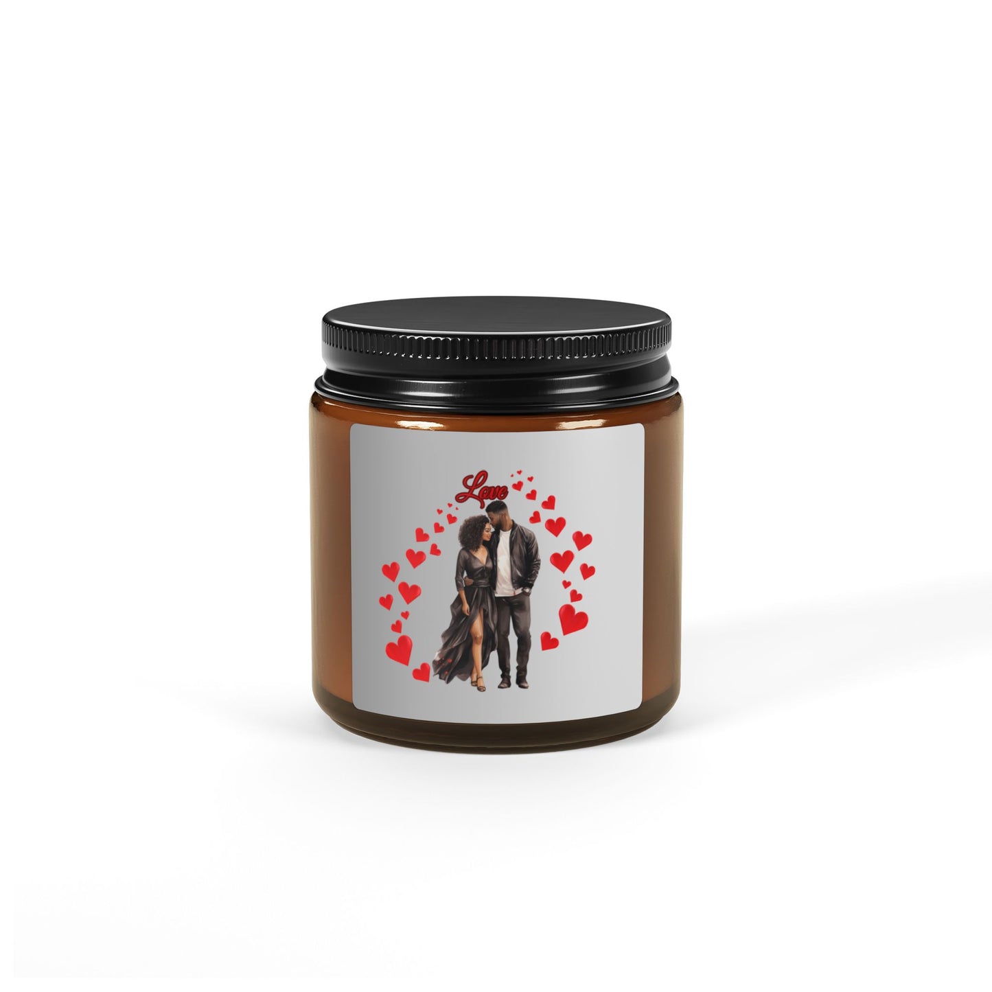 Love-Scented Soy Candle (Multi-Size, Amber Jar)