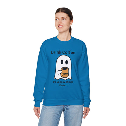 Boo Drink Coffee-Ghost-Sweatshirt