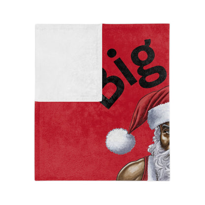 Big Nick Energy Velveteen Microfiber Blanket (Red)