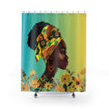 Sunflower Queen Shower Curtain - Colorful Floral Design for Modern Bathrooms