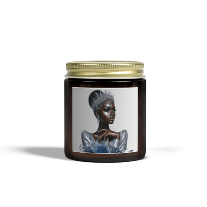 Silver-Scented Candles, Coconut Apricot Wax (4oz, 9oz)