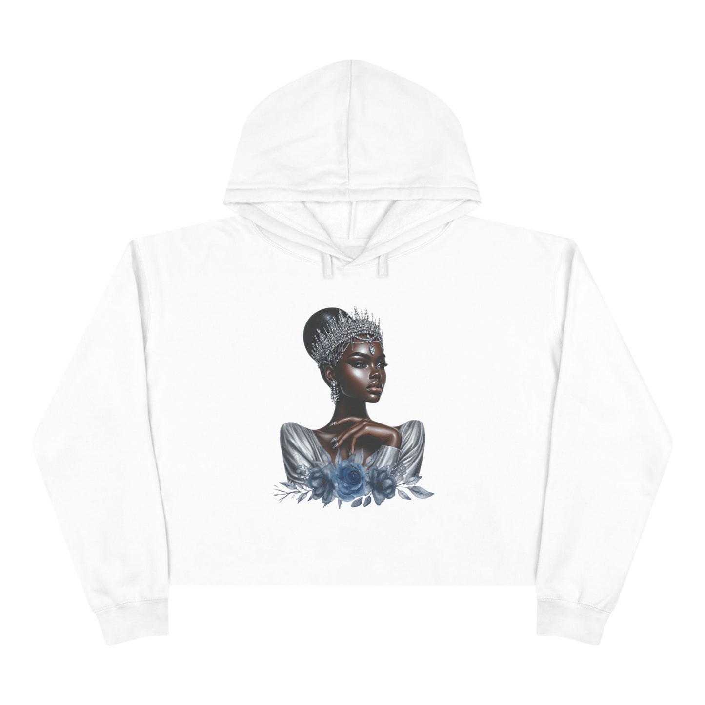Princess Silver Crop Hoodie