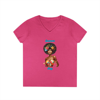 Summer Slay 2 Ladies' V-Neck T-Shirt