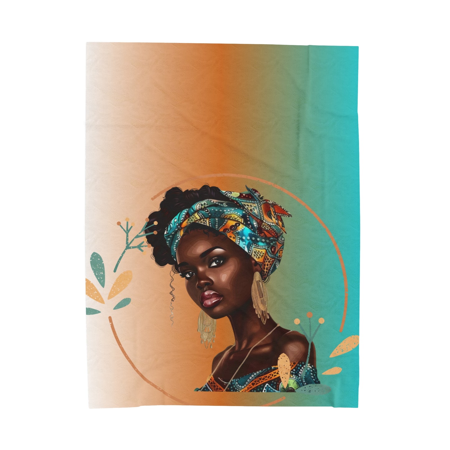 Teal-Velveteen Plush Blanket