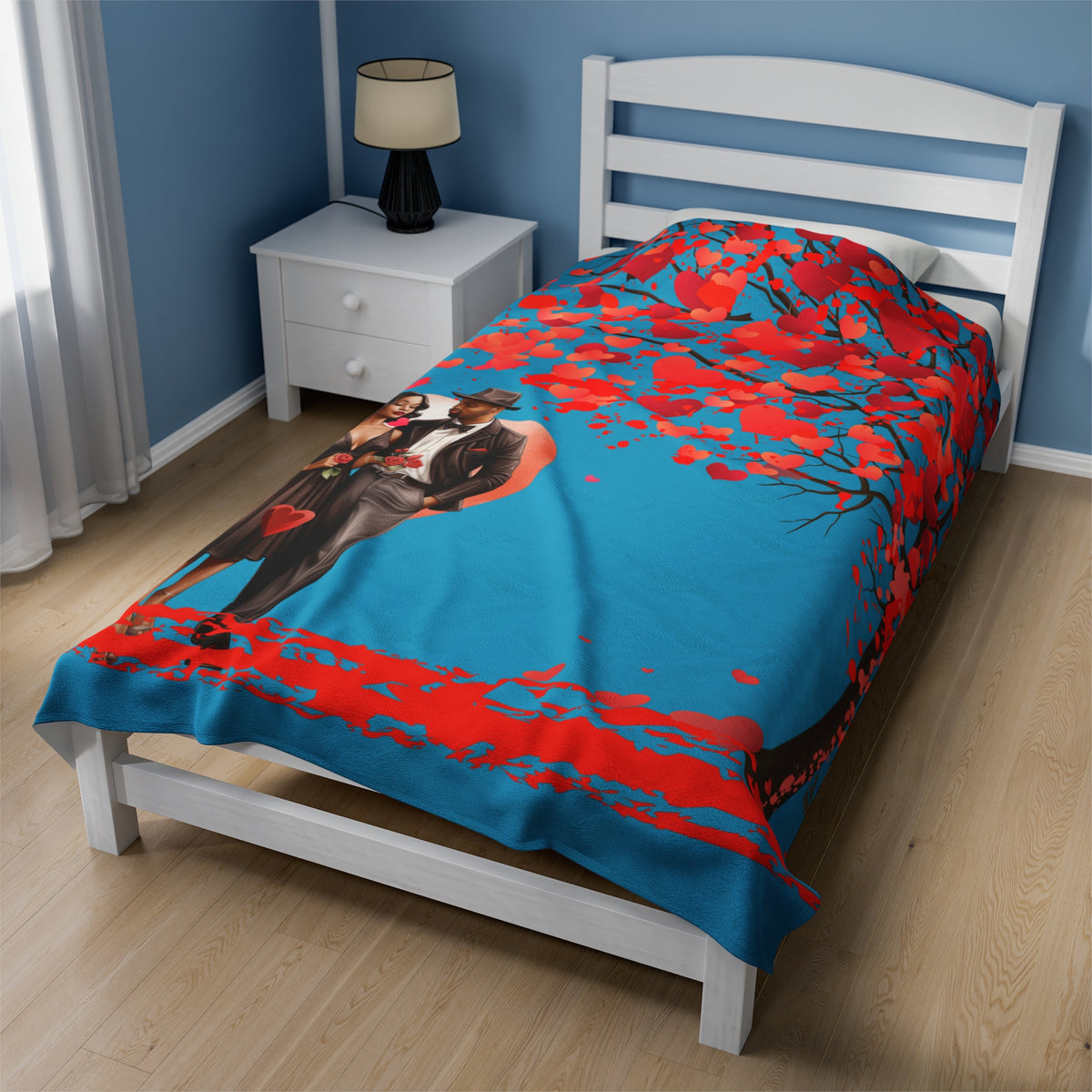 Love Stroll-Velveteen Plush Blanket