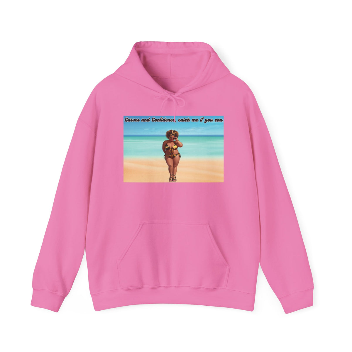 Curves and Confidence, Catch me if you can Unisex Hoodie