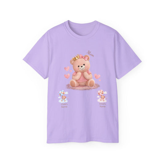 Personalized Mom Bear Tee — Custom Name Baby/Child Shirt