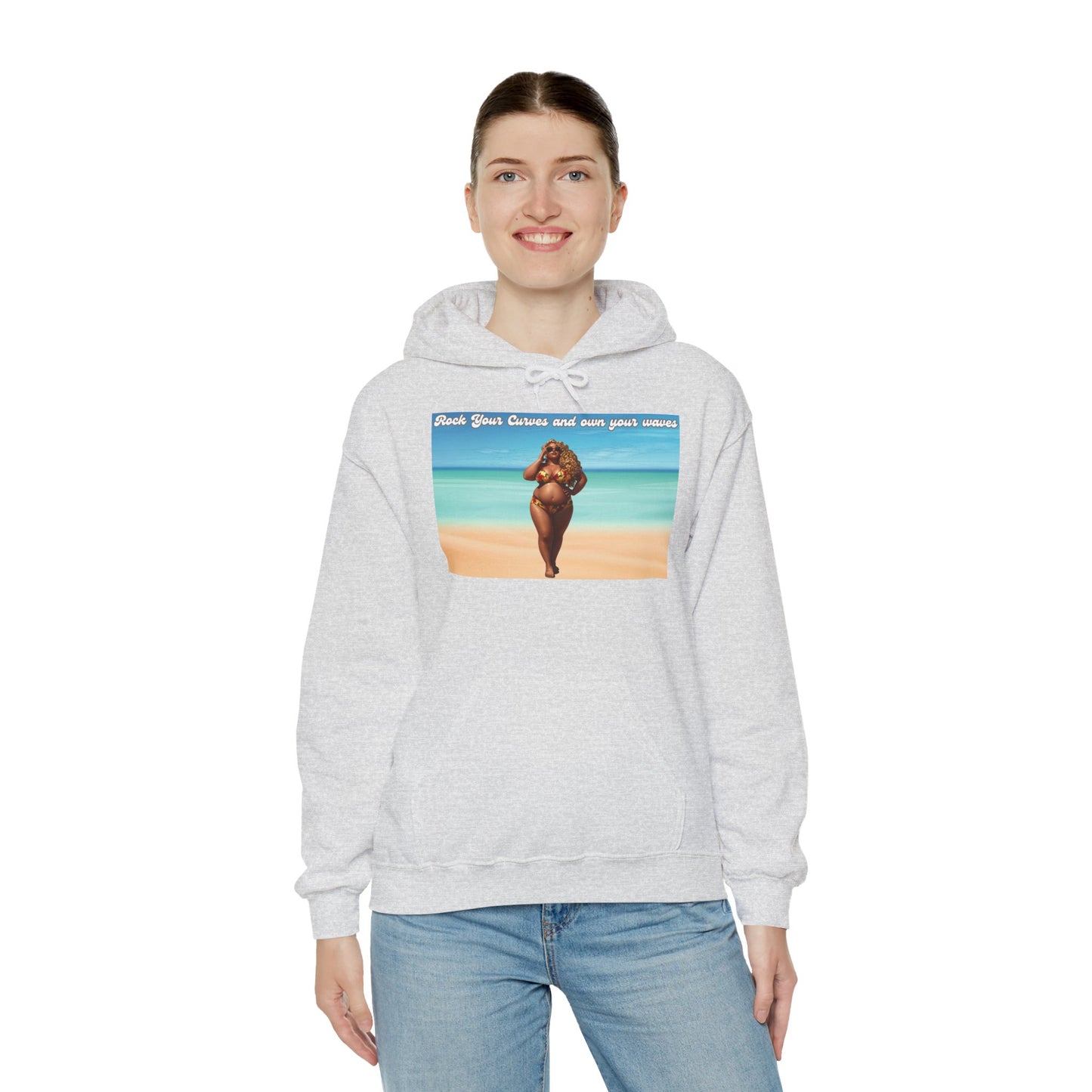 Rock Your Curves and Own Your Waves Hooded Sweatshirt