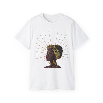 Queen Star Portrait Tee - Inspirational Black Woman Design