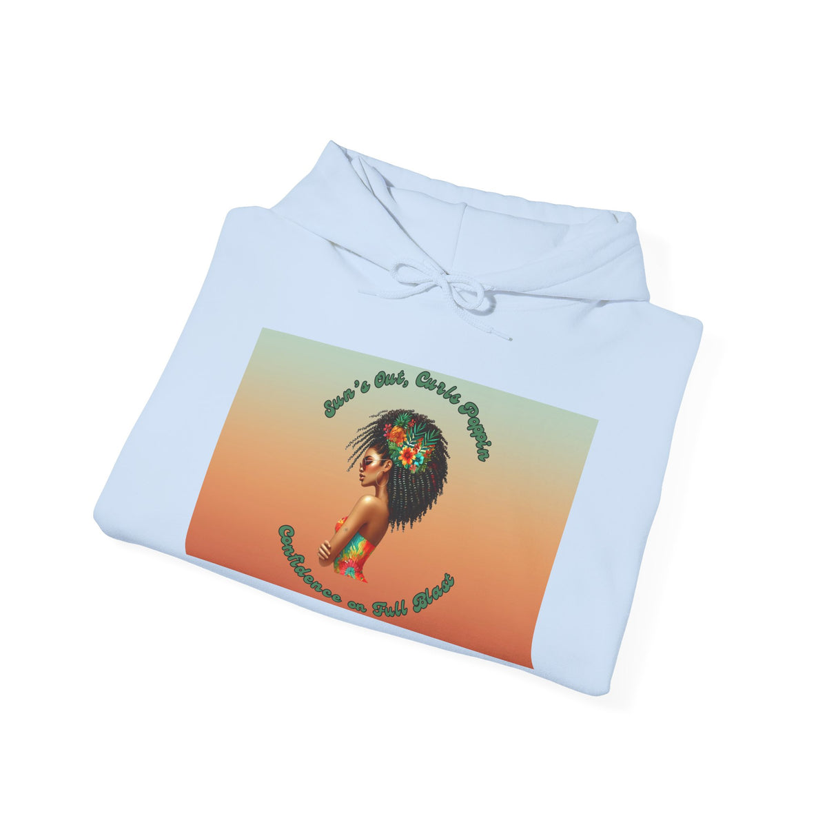 Curls Poppin Hooded Sweatshirt
