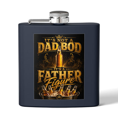 “It’s Not a Dad Bod, It’s a Father Figure” Novelty 6oz Hip Flask | Father's Day Gift