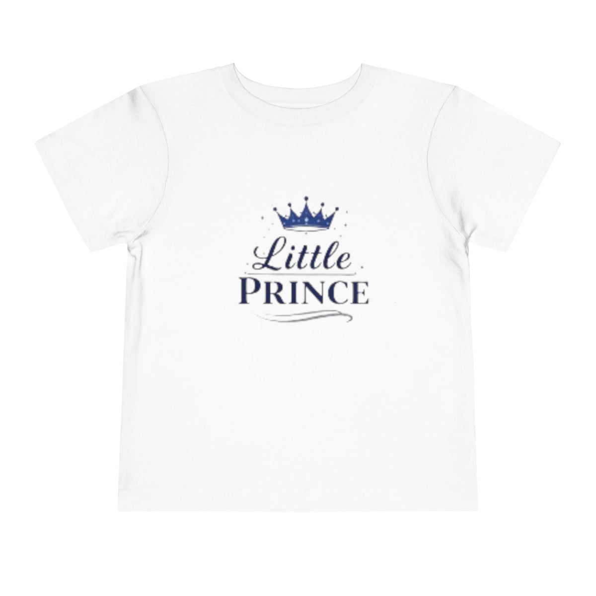 Little Prince Toddler Tee Shirt (Blue Letters) for Newborn Gifts, Baby Shower, Mother's Day