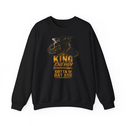 "King Energy" Vintage Cigar Lounge Graphic-Crewneck Sweatshirt
