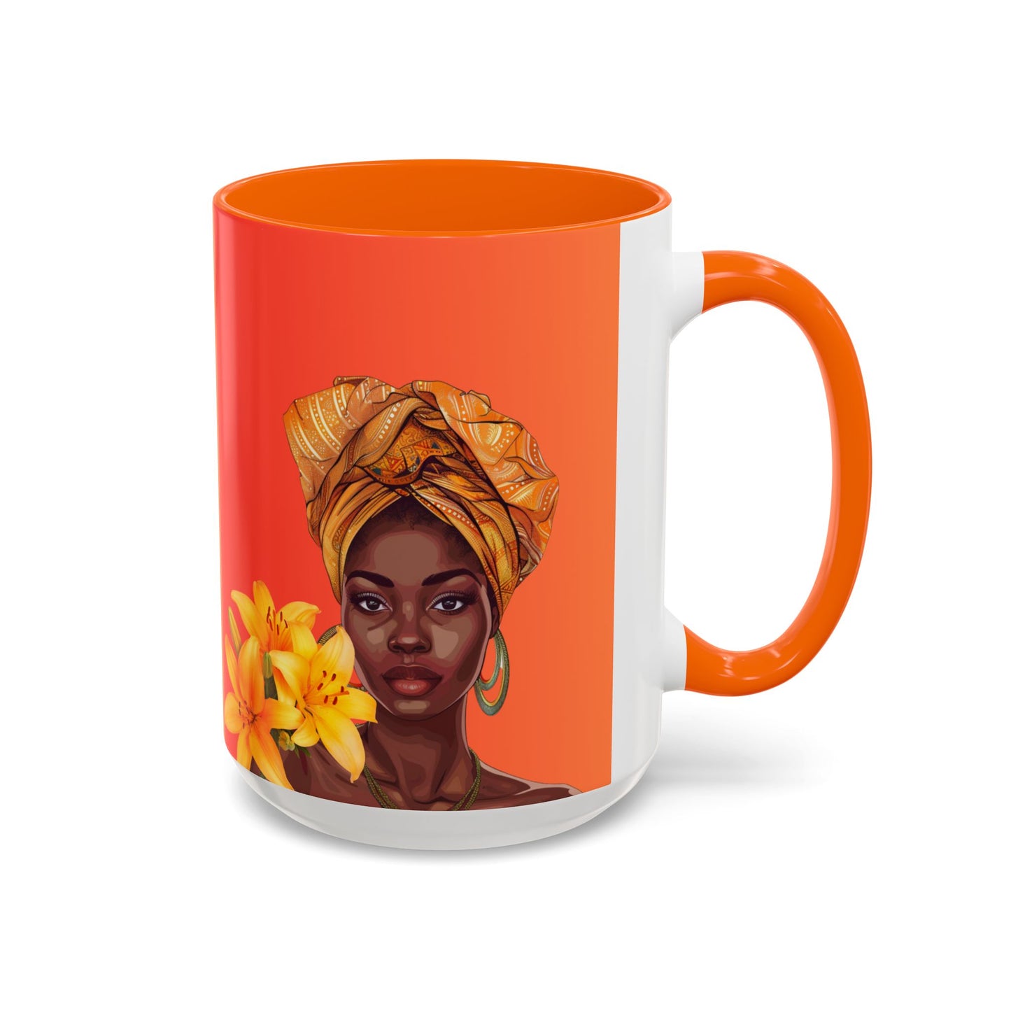 Queen Lily Coffee Mug - Colorful Floral Design