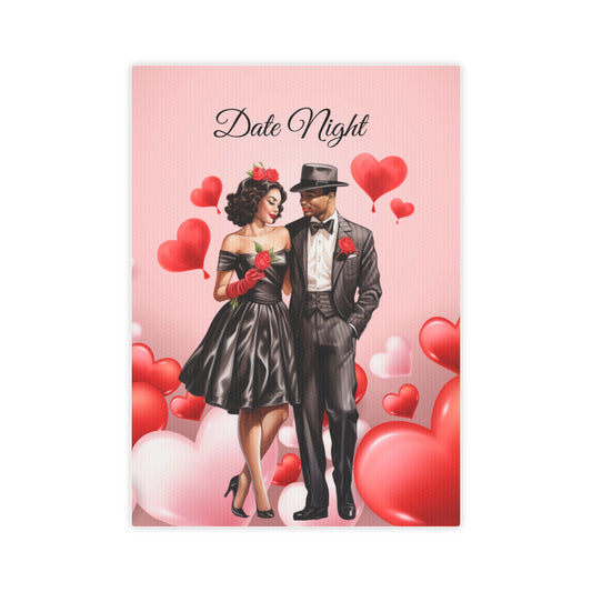 Date Night Canvas Photo Tile - Date Night Decor