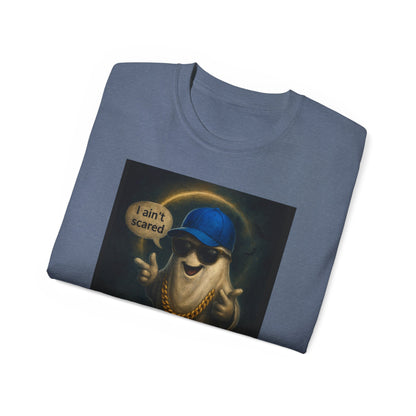 I Ain't Scared Ghost-Cotton T-Shirt