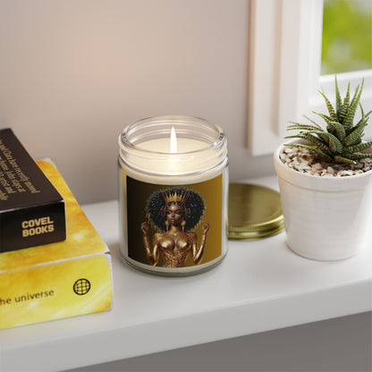Golden Goddess-Scented Candles, Coconut Apricot Wax (4oz, 9oz)