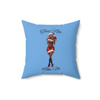 They Not Like Us 3- (Lt Blue) Spun Polyester Square Pillow