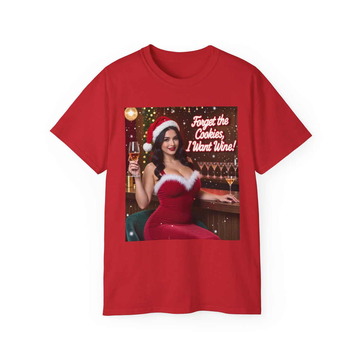 Ms Claus wine T-shirt