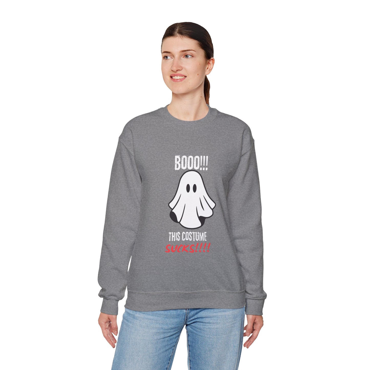 Boo Costume Sucks-Black-Sweatshirt