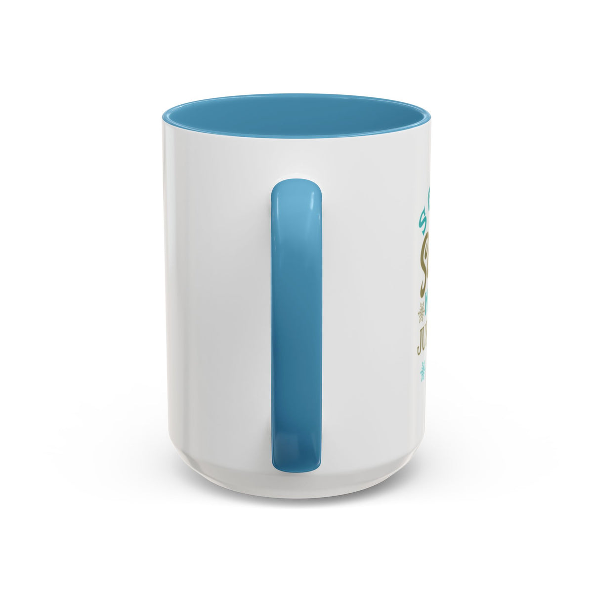 Naughty Feels Nice-Accent Coffee Mug (11, 15oz) (Lt Blue)