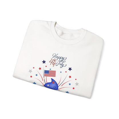 4th of July Patriotic Cupcake Crewneck Sweatshirt