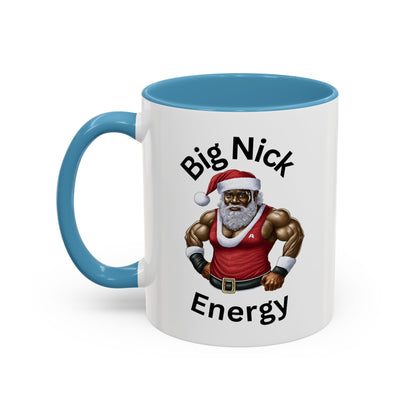Big Nick Energy-Accent Coffee Mug (11, 15oz) (Red)
