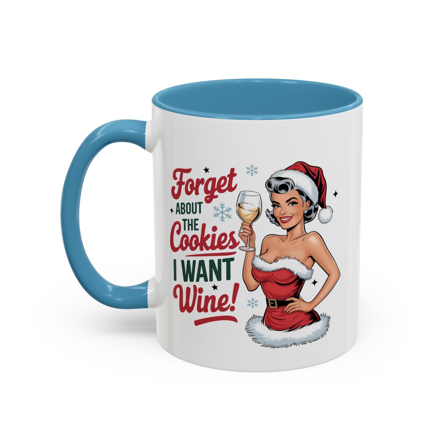 Forget About  The Cookies-Accent Coffee Mug (11, 15oz) (Black)