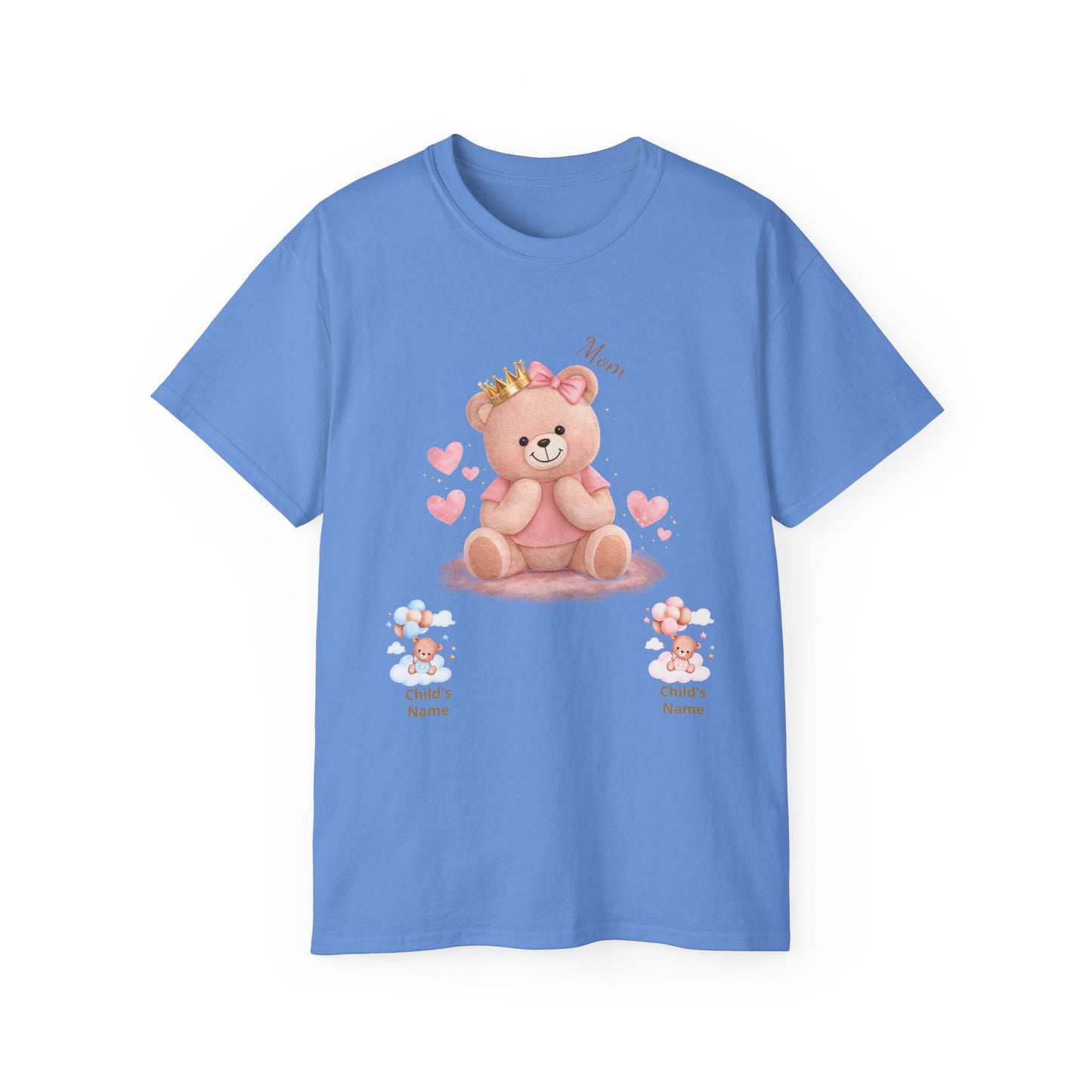 Personalized Mom Bear Tee — Custom Name Baby/Child Shirt
