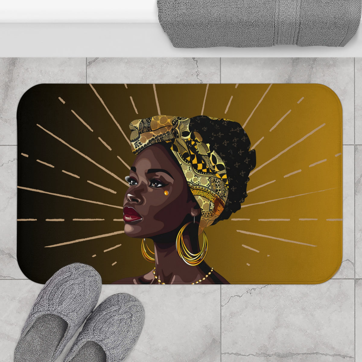 Queen Star Bathmat