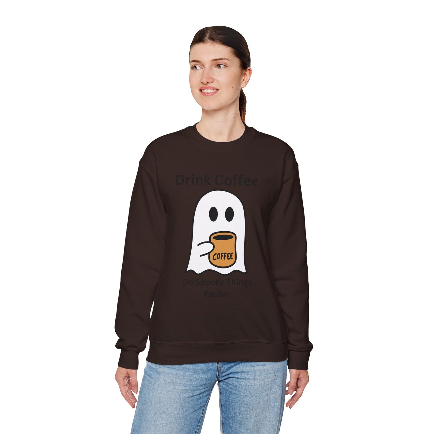 Boo Drink Coffee-Ghost-Sweatshirt